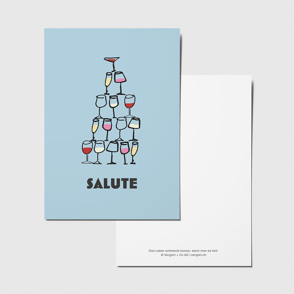 Postkarte Vergani "Salute"