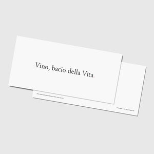 Grusskarte Vino, bacio della Vita.