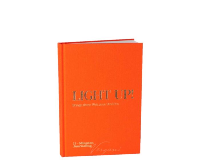 LIGHT UP! Journal orange inkl. Versand